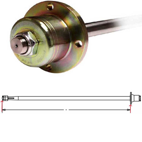 1-1/4" Custom Inboard Prop Shaft System With Borg Warner Style 5" Coupler Dual Taper 58.75 Inch Assembled Length