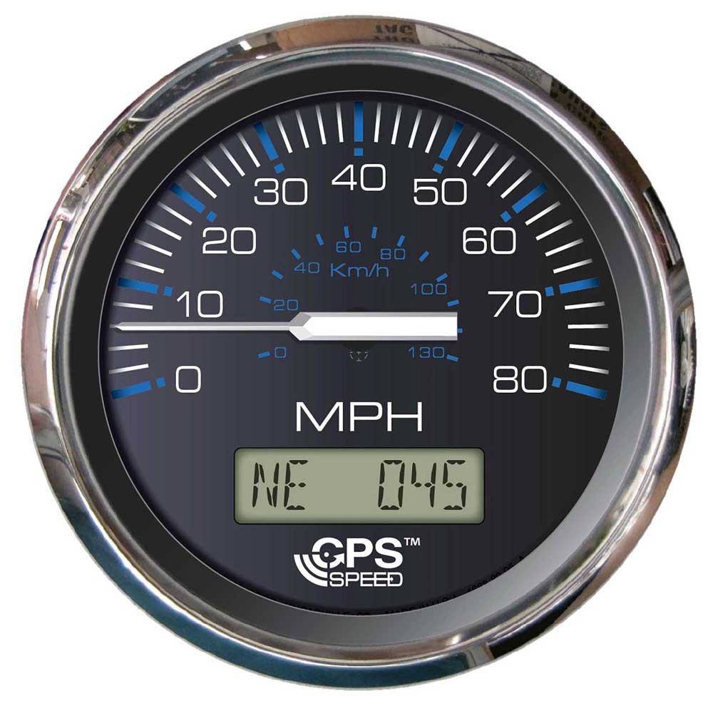 Chesapeake Black SS 80 MPH GPS Speedometer Faria Beede Instruments 337