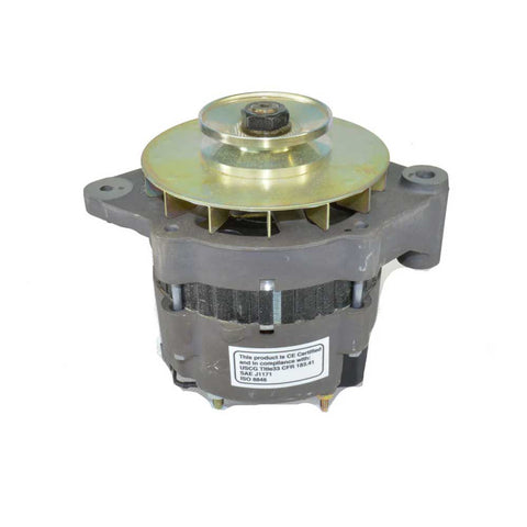 Alternator 55 Amp Internal Regulator GM Yellow Lead PCM And Indmar 3/8" V-Belt Pulley OEM RA097006