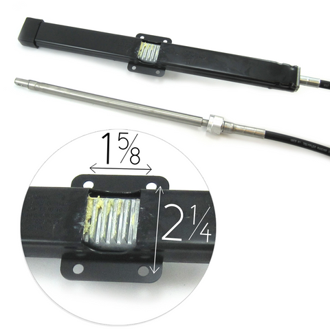 Steering Cable Back-Mount Rack Mechanical Steering Cable Single 21 foot | Dometic SSC13421