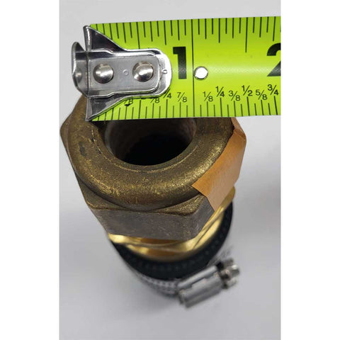 Stuffing Box 1" Shaft and 1-3/4" I.D. Hose and 2 Stainless Steel Hose Clamps