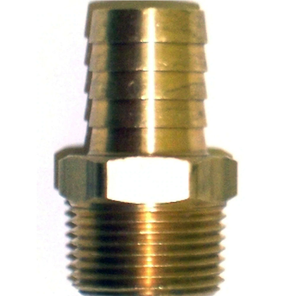 BARB THERMOSTAT HOUSING HOSE BARB BRASS STRAIGHT FITTING 3/4 INCH NPT X 3/4 INCH OEM 50-512-019