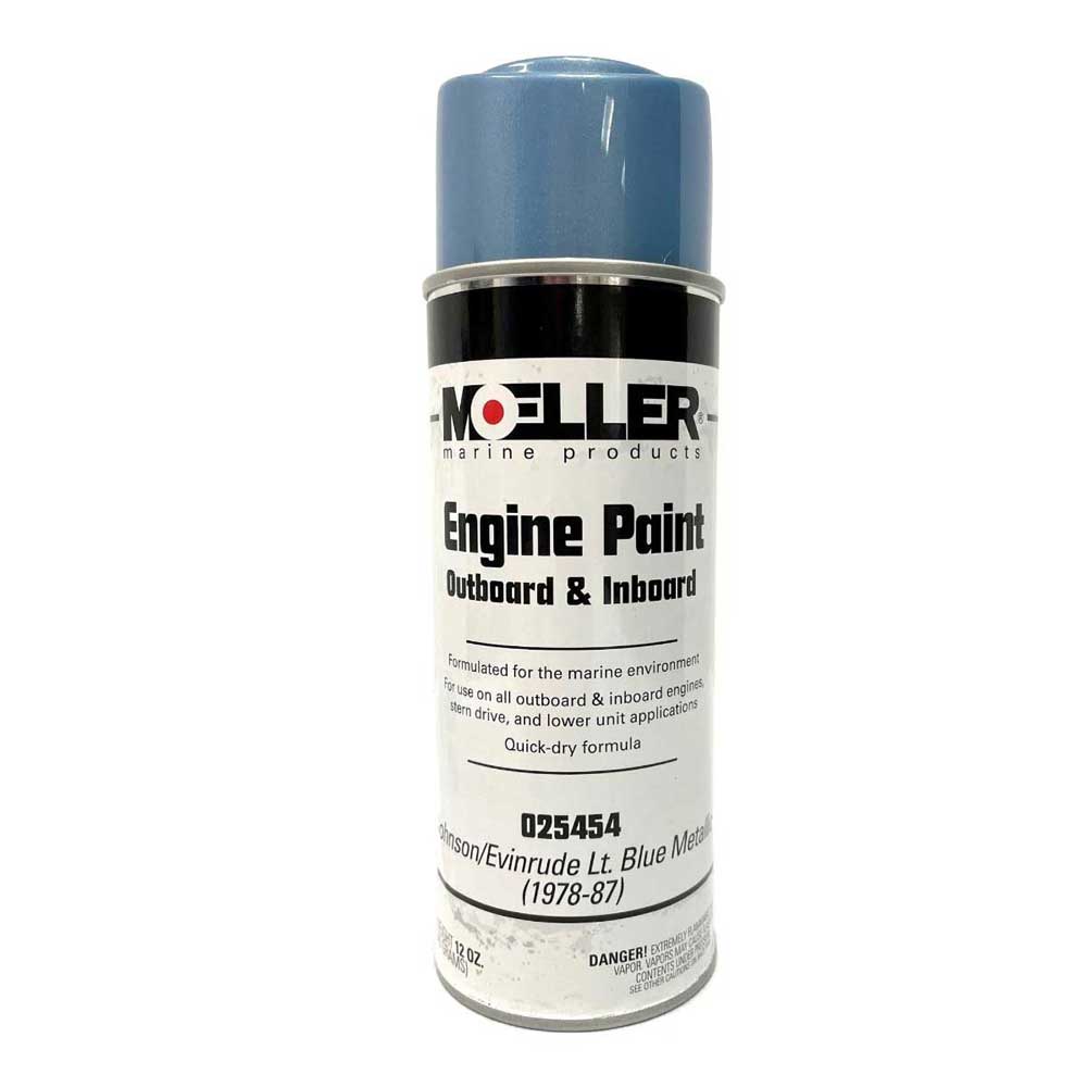 12 Oz. Johnson Evinrude Light Blue Metallic Spray Paint MO-025454
