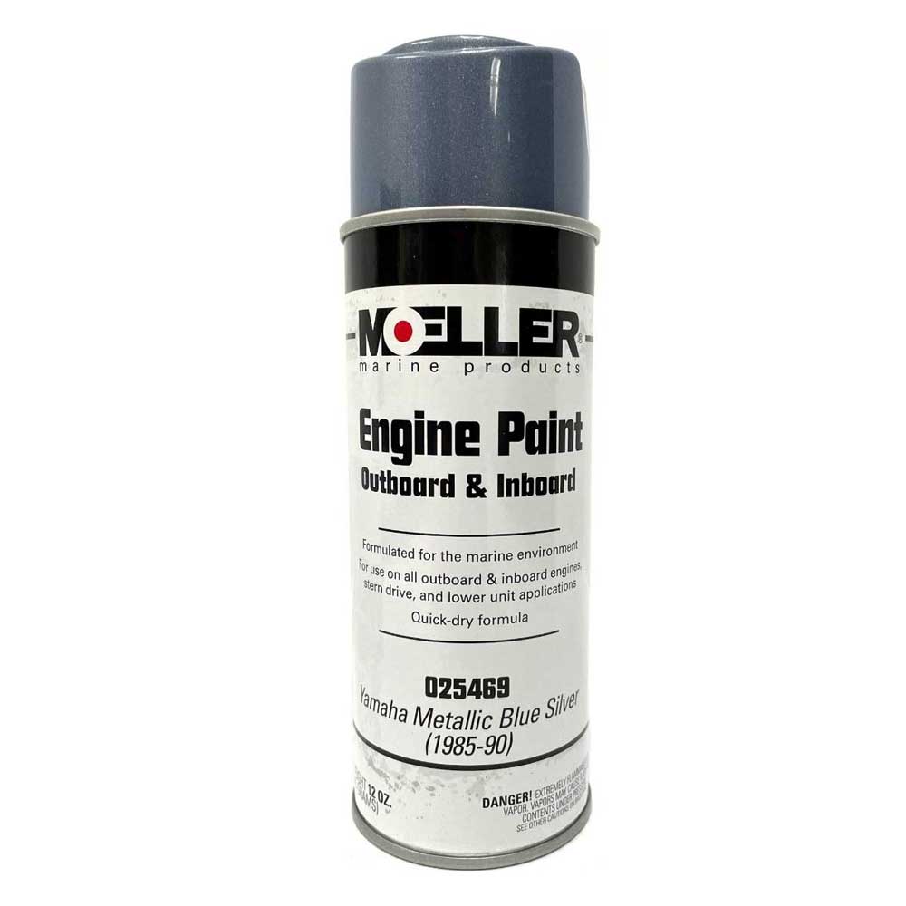 12 oz. Yamaha Metallic Blue Silver Spray Paint Moeller 025469