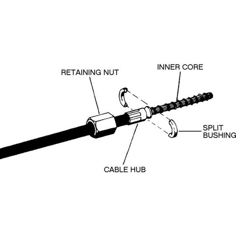 NUT ADAPTER FOR STEERING CABLE MORSE TO UFLEX-K66