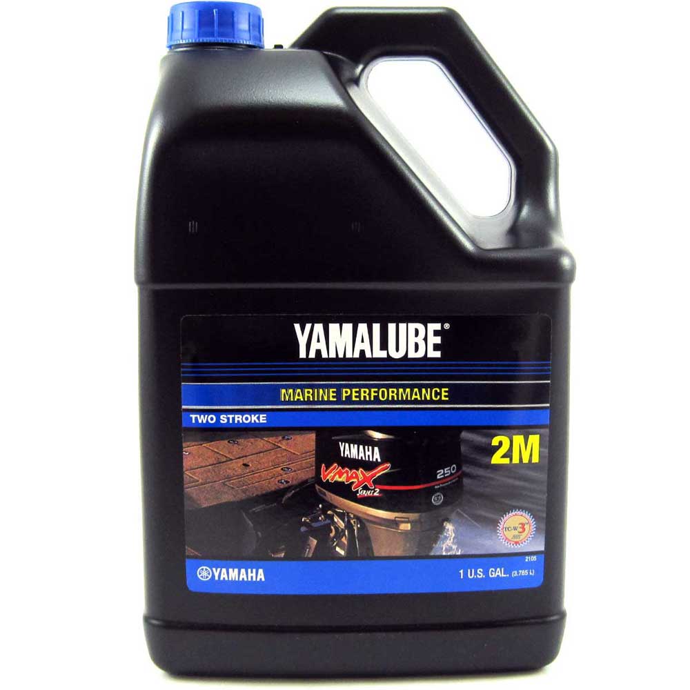 Yamalube 2M TC-W3 Marine 2-Stroke Oil – 1 Gallon Case Of 4 – OEM Yamaha, USA Made