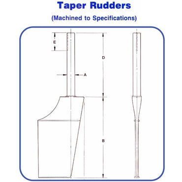 Rudder Algonac Cast Searay Rudder OEM 26540