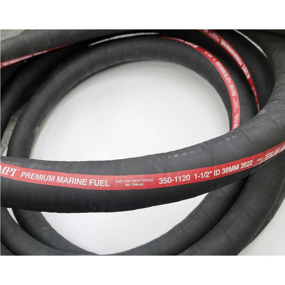 Fuel Fill Risers 1-1/2 Inch ID Fuel Feed Hose Type A2 1-1/2 Inch Inside Diameter MPI Br