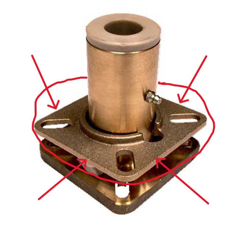 Rudder Box Backing Plate Only OEM BKPLSQSML-B