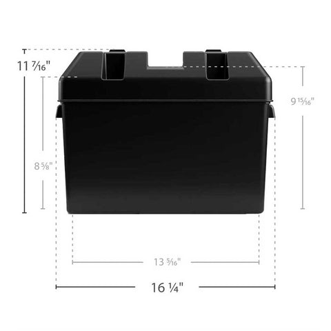 Battery Box With Strap And Mounting Hardware 27 - 30 - 31 Series Camco Box 55372