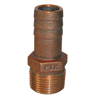 1-1/4 In. NPT x 1-1/4 In. Hose Barb Bronze Pipe-to-Hose Adapter | Groco PTH-1250