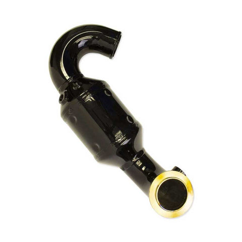 Riser Elbow With CAT Starboard Side 6.2L Ford Raptor Bank-1  Raised 1" Black OEM Indmar 585928-B