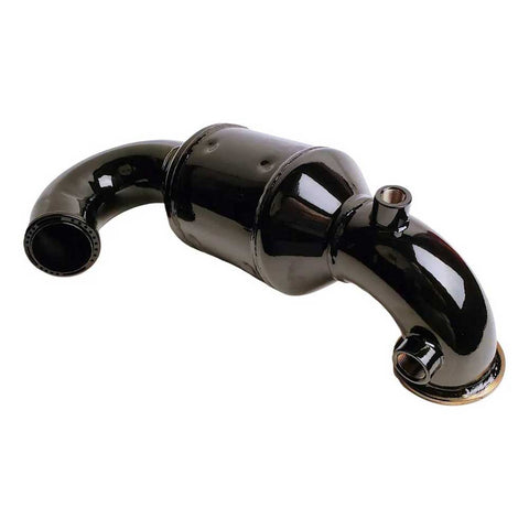 Riser Elbow With CAT Starboard Side 6.2L Ford Raptor Bank-1  Raised 1" Black OEM Indmar 585928-B
