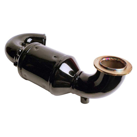Riser Elbow With CAT Starboard Side 6.2L Ford Raptor Bank-1  Raised 1" Black OEM Indmar 585928-B