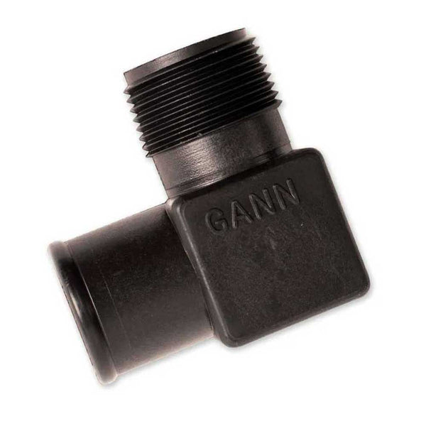 Fitting Nylon 1" NPT X 1-1/4" Barb 90 Degree For Manifold Water Drain Hose Indmar 605030