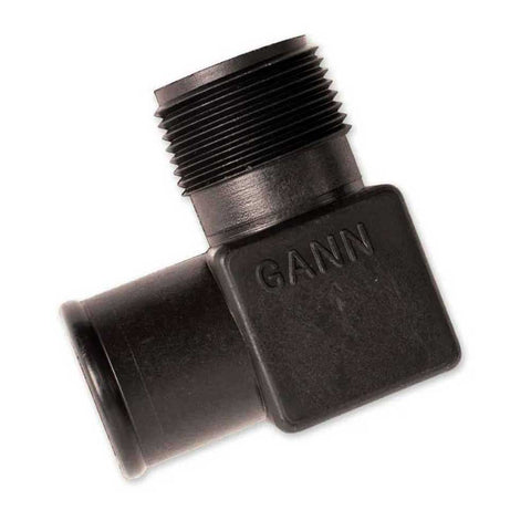 Fitting Nylon 1" NPT X 1-1/4" Barb 90 Degree For Manifold Water Drain Hose Indmar 605030