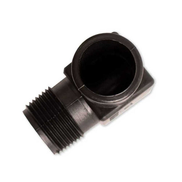 Fitting Nylon 1" NPT X 1-1/4" Barb 90 Degree For Manifold Water Drain Hose Indmar 605030