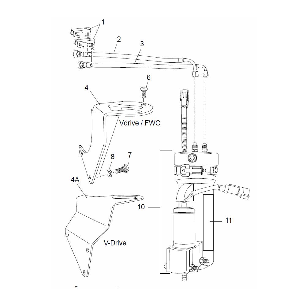 Fuel Return Line Assembly Crusader 8.1L PCM OEM RA085091