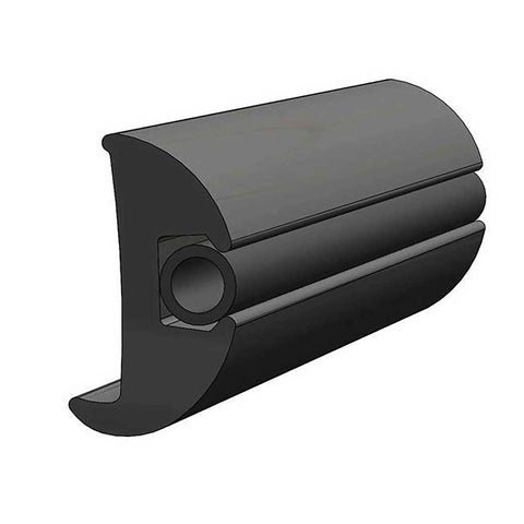 Black Flexible Rub Rail Kit with Black Insert Taco V11-2423BBK50-2