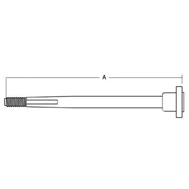 1-1/8" X 4" A.R.E. Inboard Drive Shaft System Dual Taper