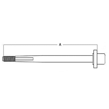 1-1/8" X 4" A.R.E Inboard Shaft System and Coupler <b>With 7/16" Bolt Holes</b> Hurth Ski Vee