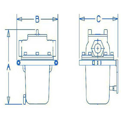 Sea Strainer Complete Assembly Marine Hardware 2.50 Inch NPT