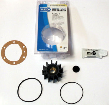 Impeller Kit Jabsco OEM Splined Neoprene Impeller Full Kit Profile-K - 1210-0001-P