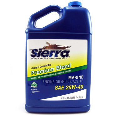 Oil - Engine - Catalyst Marine Engine Oil 25W-40 Five Quart Jug 18-9400CAT-4