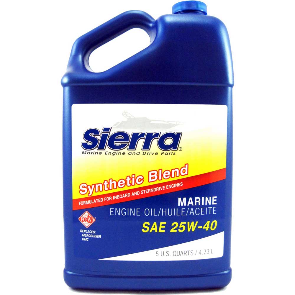 Oil - Engine - Marine Engine Oil 25W-40 Five Quart Jug