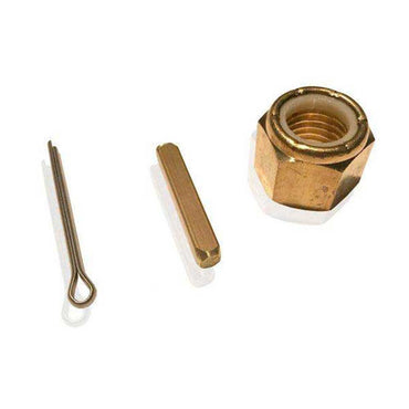 Nylock Prop Nut Kit Brass For 1-1/4 Shafts With Key And Cotter Pin OJ-3123B