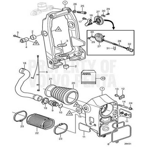 Shaft Volvo Penta Stern Drive Shaft OEM Volvo Item 3840999