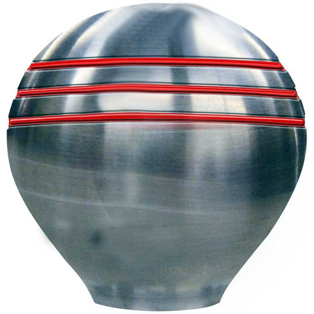 Shift Knob Stainless 316 With Ongaro Red Grooves Schmitt & Ongaro 40098191