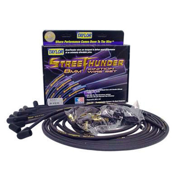 Taylor Street Thunder Spark Plug Wire Set 8MM Black