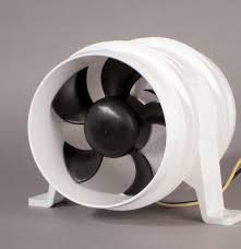 Blower 4 Inch 12V In-Line White Rule Water Resistant RULE-240