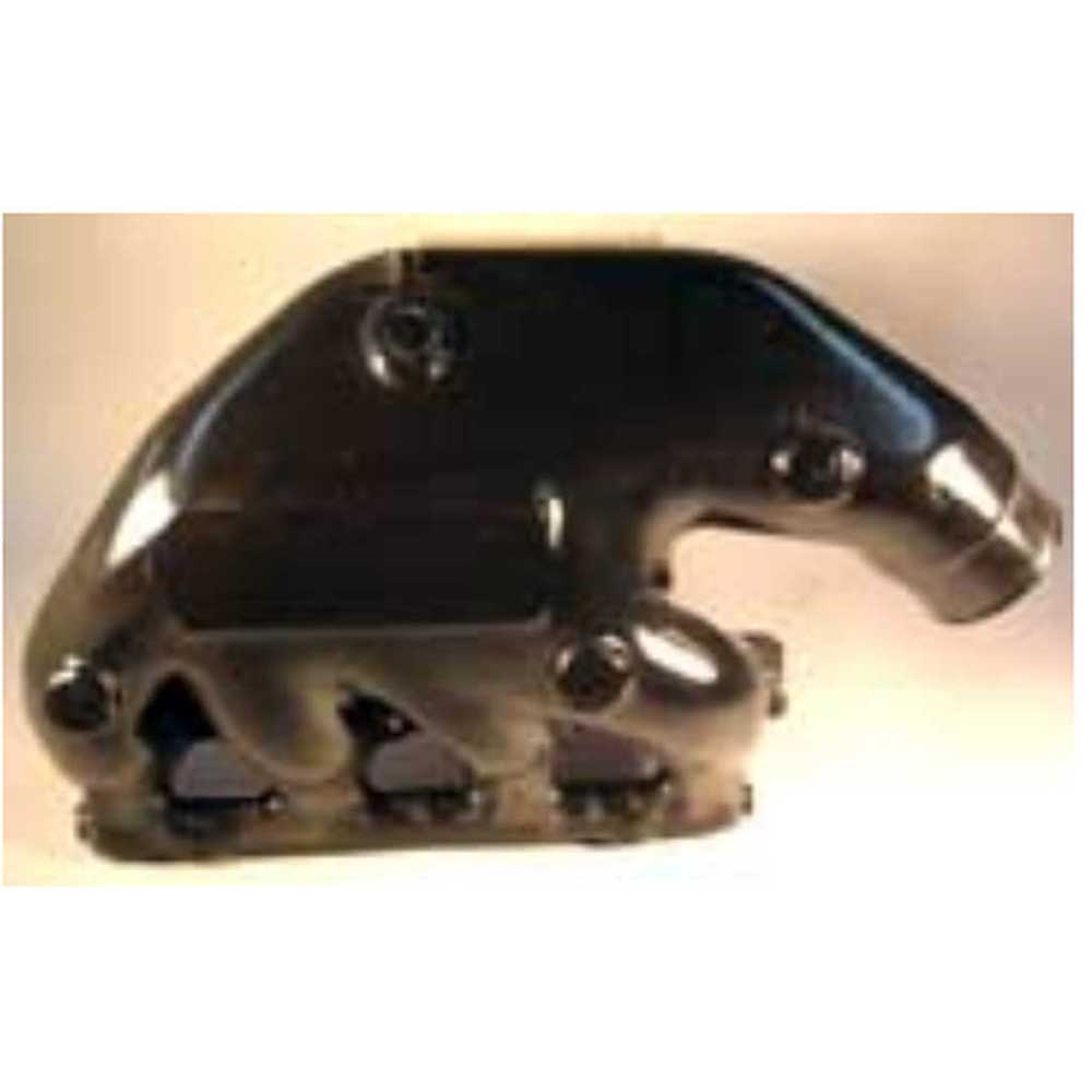GEN 3 - RAW WATER COOLED - NON CATALYZED 1 PIECE EXHAUST MANIFOLD "L" SERIES CHEVROLET ENGINES PORT SIDE FOR SALT WATER SERIES.