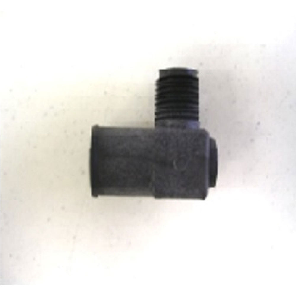 Fitting 1/2" NPT X 1" Barb 90 Degree For Manifold Water Drain Hose Indmar 605085