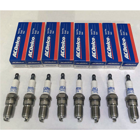 Spark Plug Set Vortec 5.7L AC Delco Replaces PCM RP030008 MR43-LTS Set Of 8