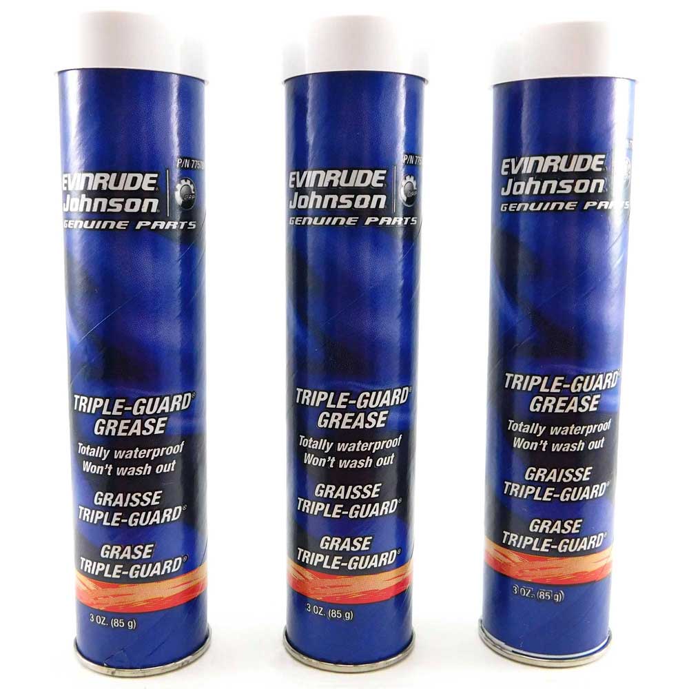 3 Ounce Triple-Guard Marine Grease 3-Pack Johnson Evinrude BRP-0775616