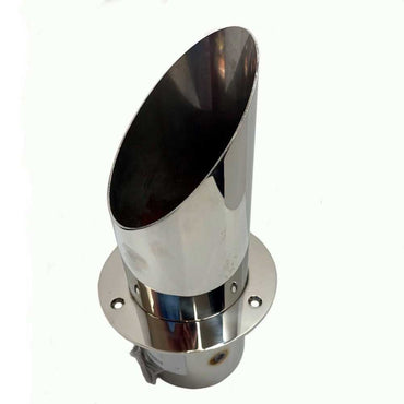 4 Inch Angle Cut Transom Exit Exhaust Tips With Flapper Corsa Performance 11000