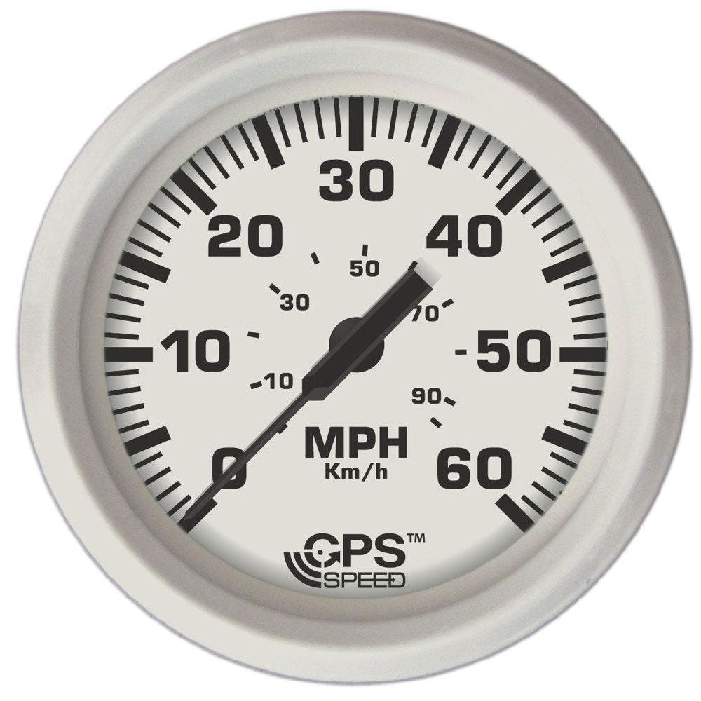 Speedometer GPS Dress White Inboard 60 MPH - Faria Beede Instruments