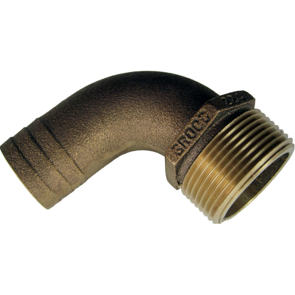 90 Degree Barb Fitting for Marine Hardware Srainers - BRASS FITTING