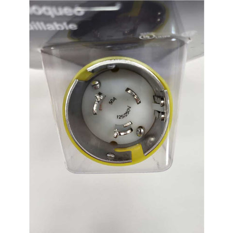 50 Amp 125/250 Volt Male Plug Male Locking Plug For The Dock Side End of 50A - 125-250 V Shore Cords