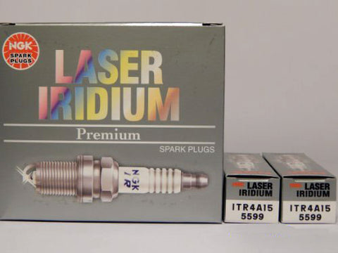 Spark Plug Set NGK-5599 Laser Iridium ITR4A15 Set Of 8 Replaces PCM RP030010