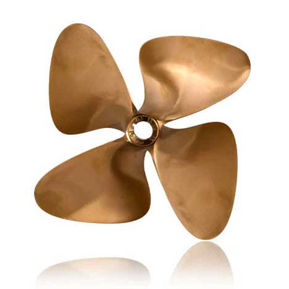 # 1222 OJ Force 4 Blade Propeller 1" Bore Right Hand 13.00 X 13.00 Cup .090
