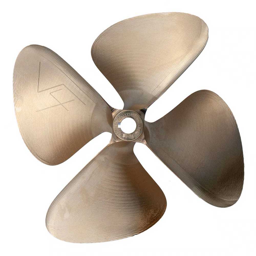 # 1773 OJ WAKEPRO-V4 - 4 Blade Propeller 1-1/4" Left Hand 17.00 X 14.00 Cup .120 New V-4 Series