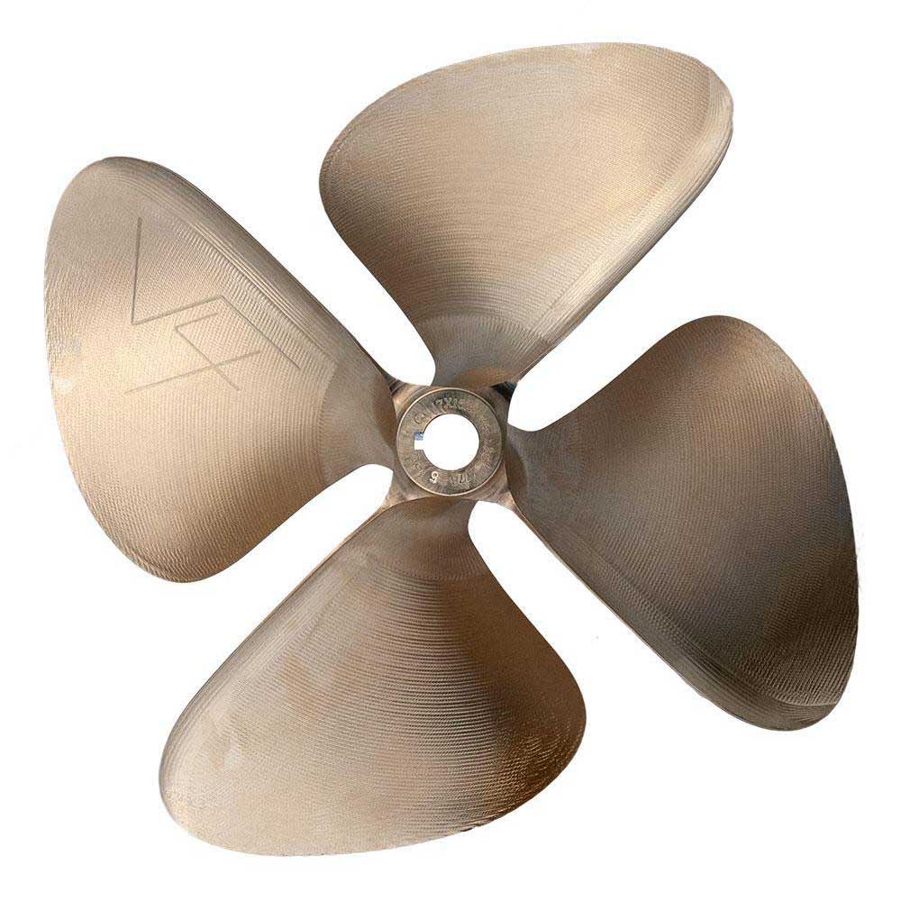 # 1784 OJ WAKEPRO-V4 - 4 Blade Propeller 1-1/4" Left Hand 18.00 X 14.00 Cup .120 New V-4 Series