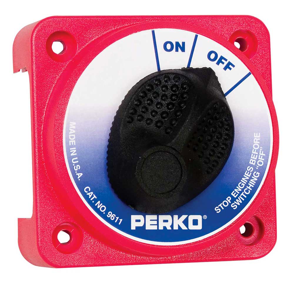 Compact Medium Duty Main Battery Disconnect Switch Perko 9611DP