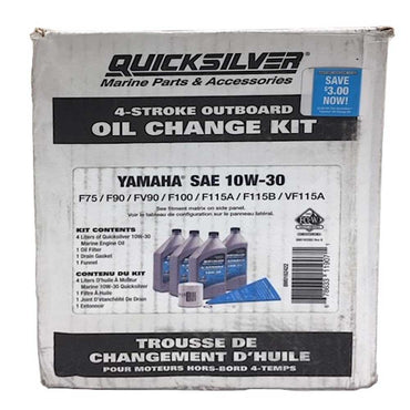 Yamaha Outboard Oil Change Kit F75-F115 Quicksilver 98-8M0162422