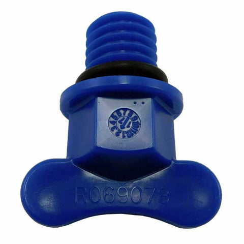 Drain Plug Blue PCM Crusader Petcock - OEM# R069078