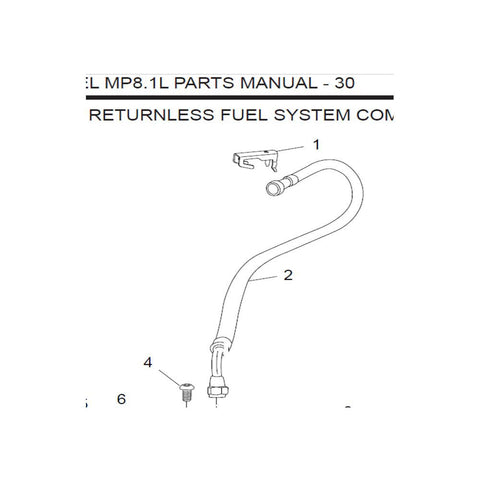 Fuel Line Assembly Crusader 8.1L PCM OEM RA085090